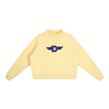 Essential Fleece Mock-Neck Crew Sweatshirt