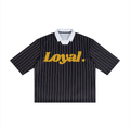 Unisex Pinstripe Collared Soccer Jersey