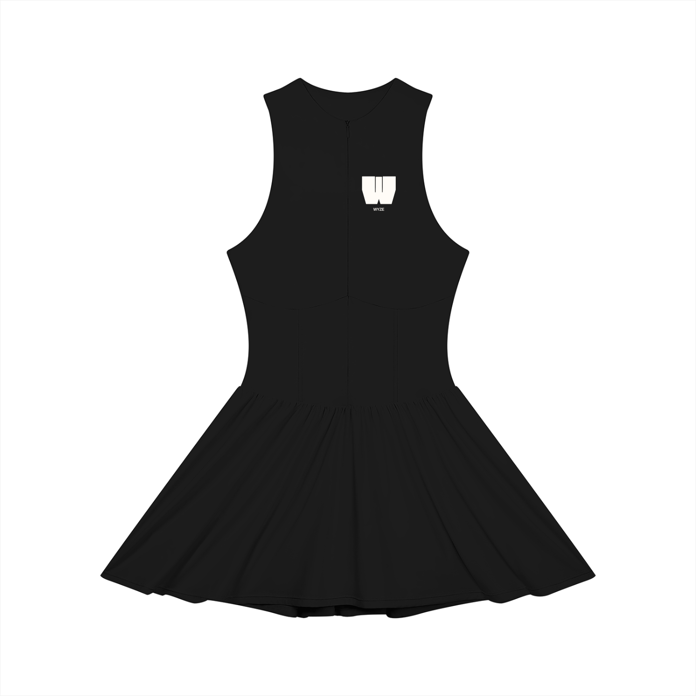 Women’s Ruched Sleeveless Full-Zip Dress