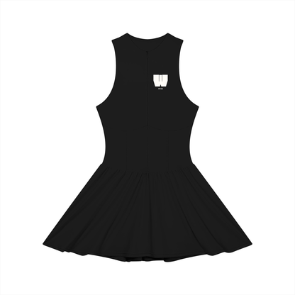 Women’s Ruched Sleeveless Full-Zip Dress