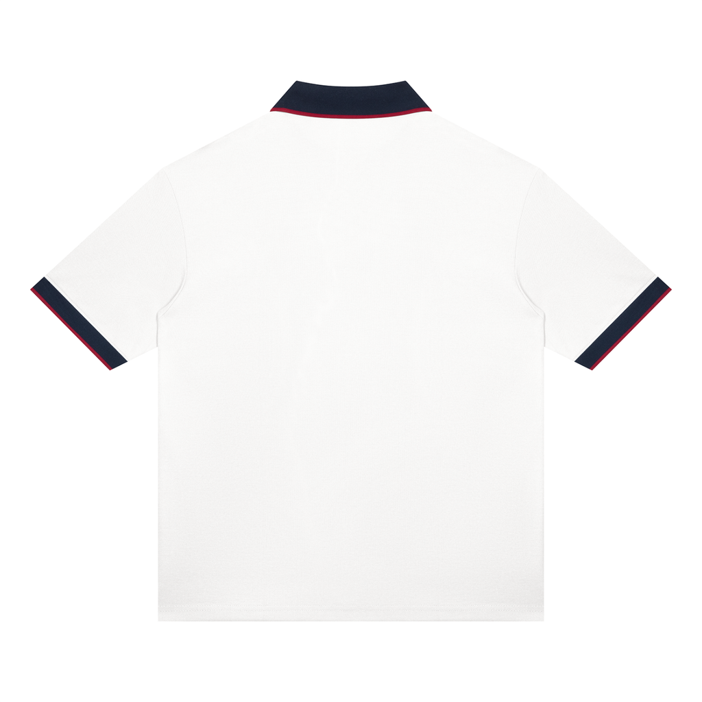 Unisex Color Block Polo Shirt by DKRTL WYZE
