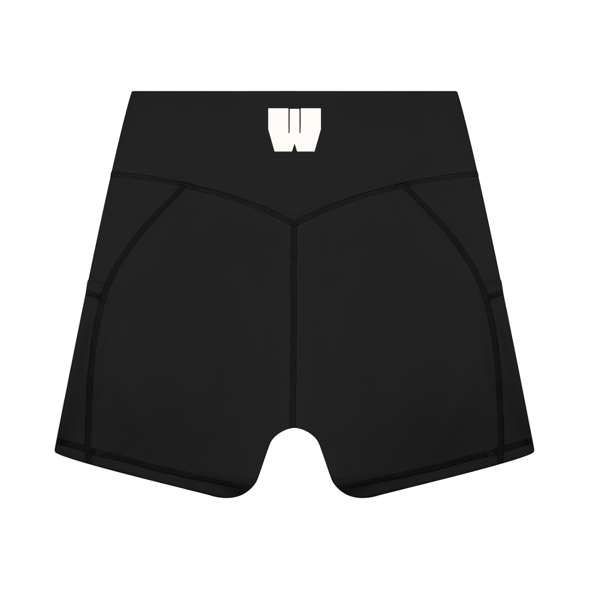 Women’s High Rise Pocket Yoga Shorts in Black by DKRTL WYZE