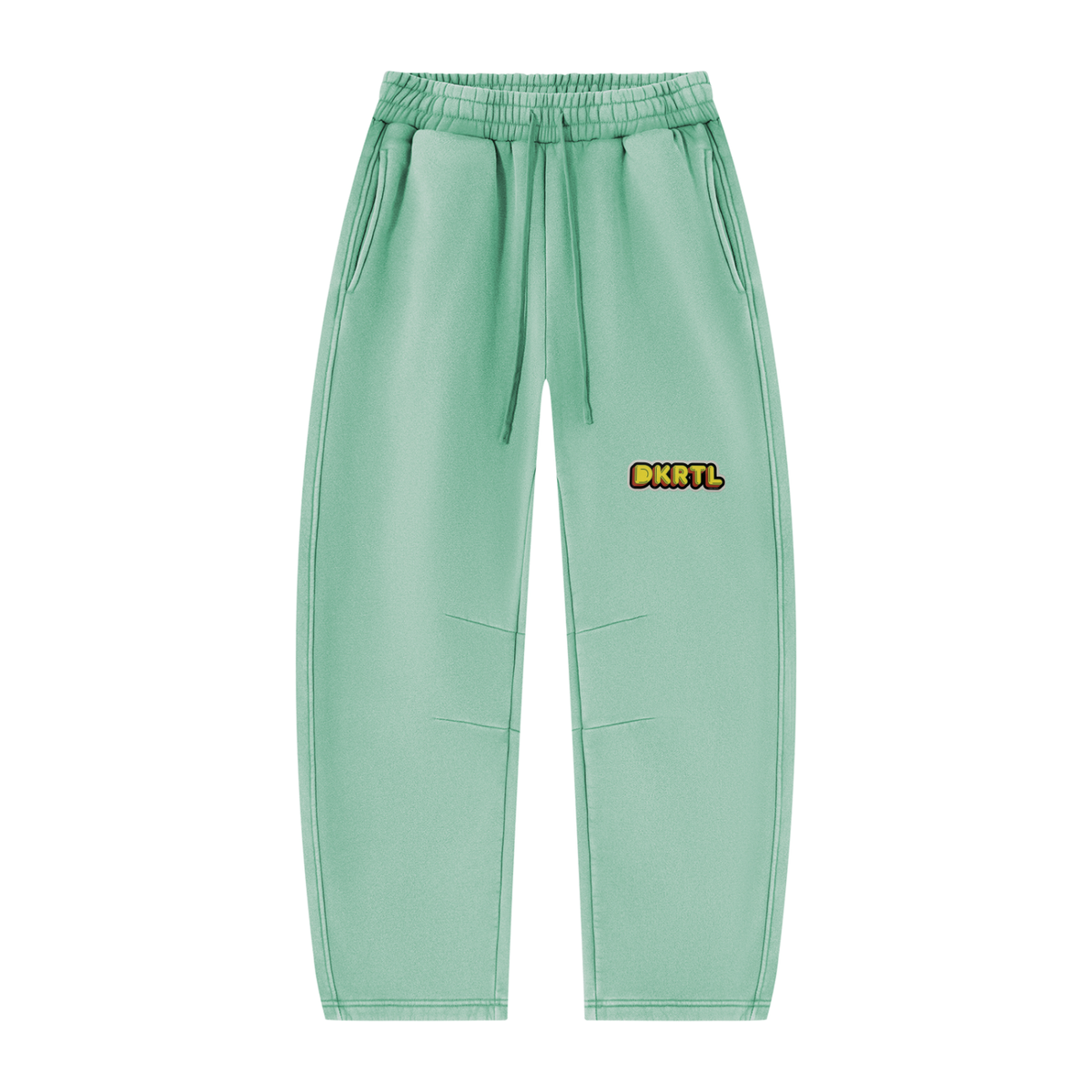 Unisex Vintage Wash Barrel Leg Fleece Sweatpants