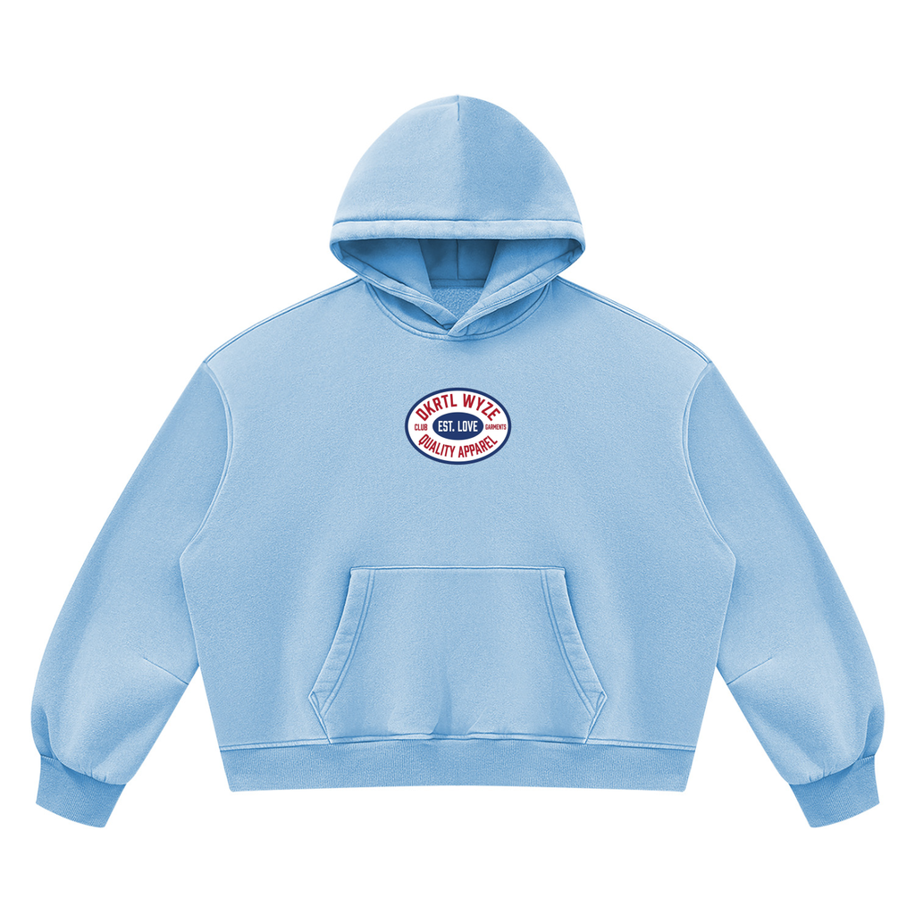 Unisex Vintage Wash Boxy Fleece Hoodie