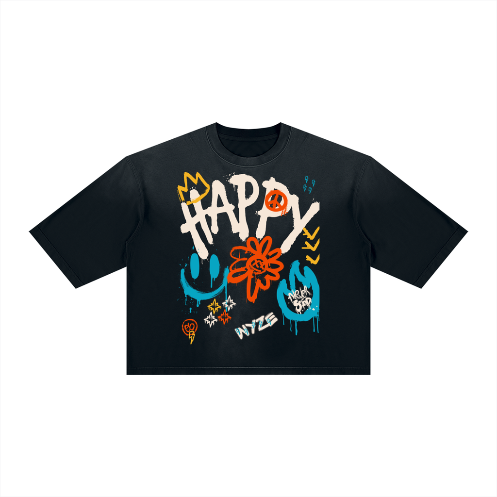 Unisex Vintage Wash Sunfade Boxy T-Shirt