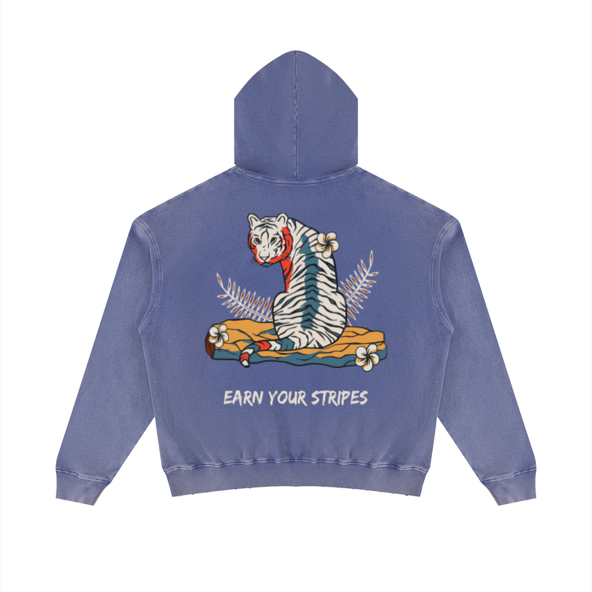 Unisex Mineral Wash Distressed Hoodie by DKRTL WYZE