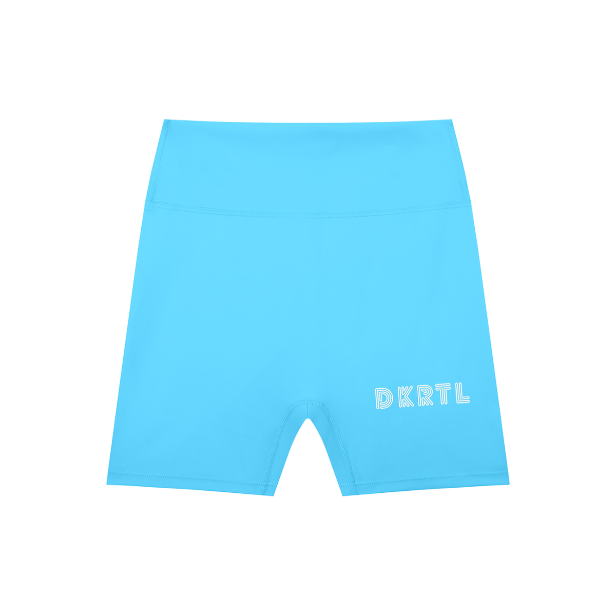 High-Waisted Blend Biker Shorts in Blue by DKRTL WYZE