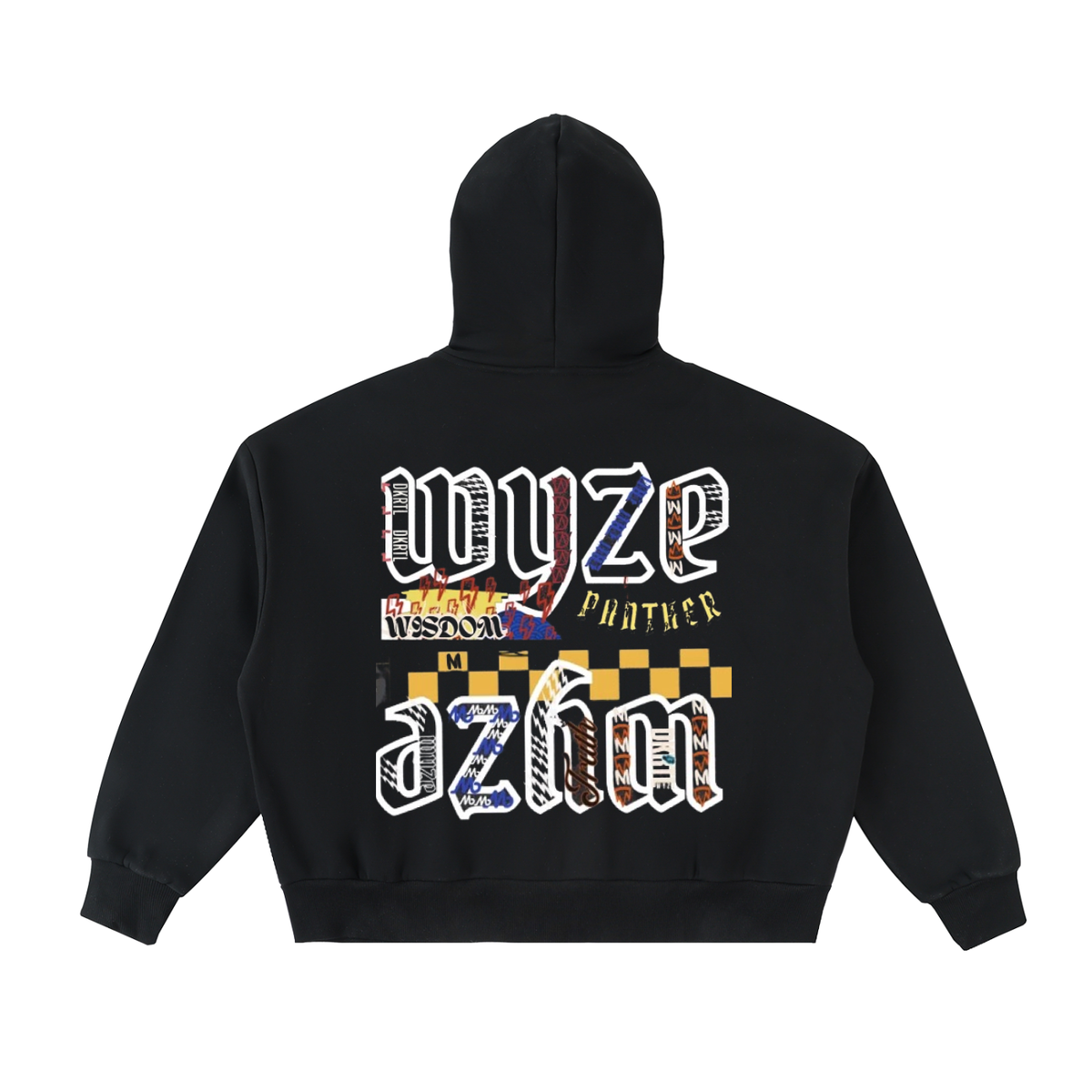 Fleeced Full-Zip Boxy Hoodie by DKRTL WYZE