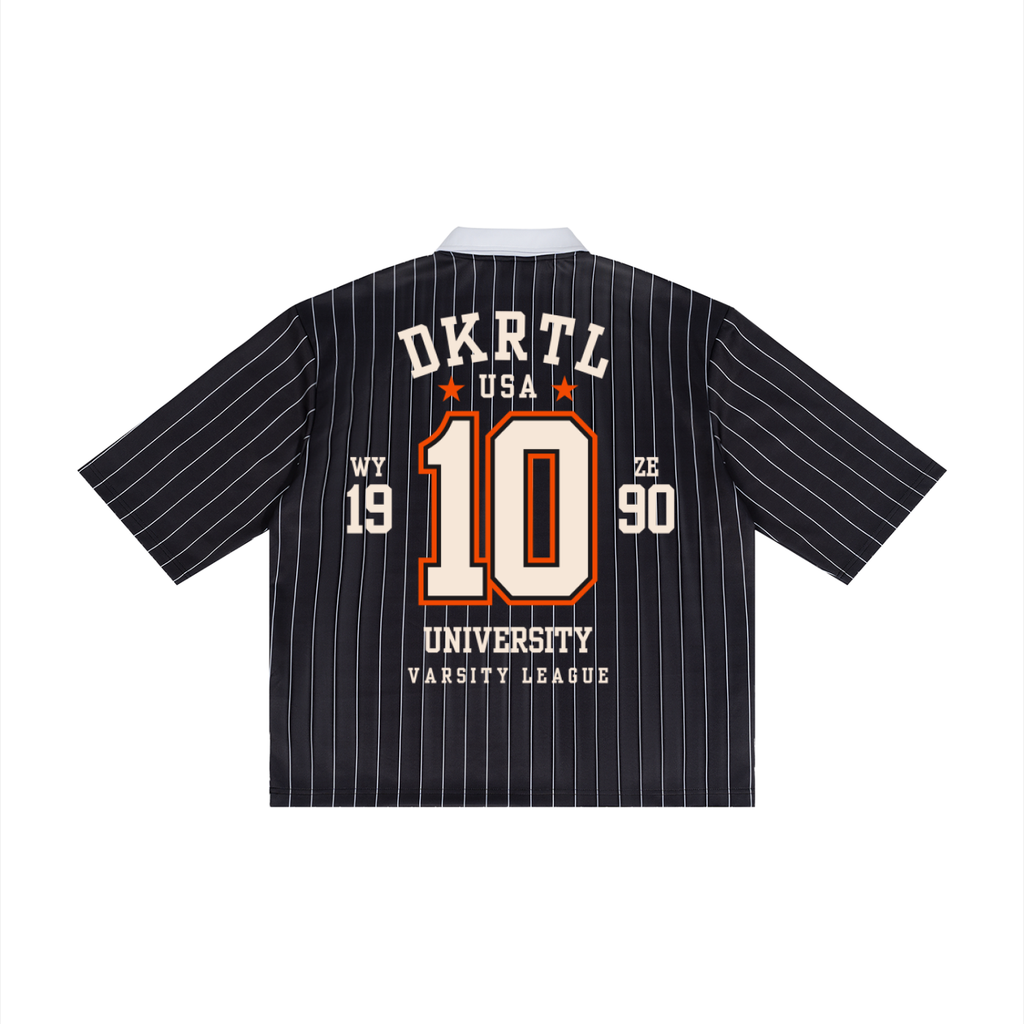 Unisex Pinstripe Collared Soccer Jersey