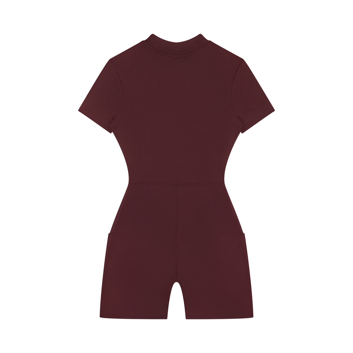 Women's Quarter-Zip Short Sleeve Romper