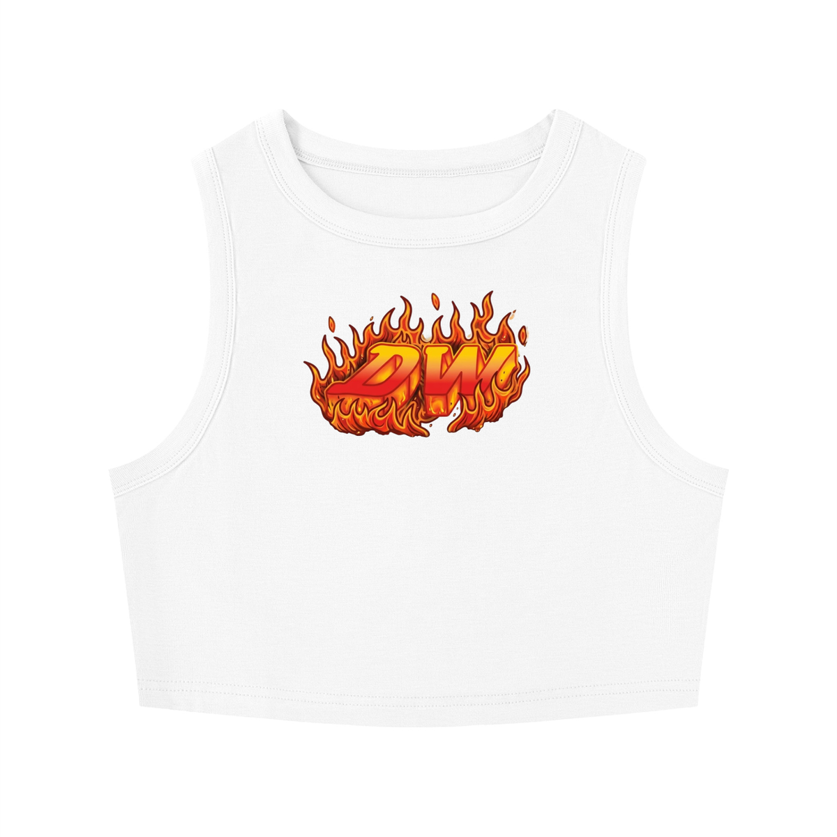 Women's Tight Crewneck Crop Tank Top