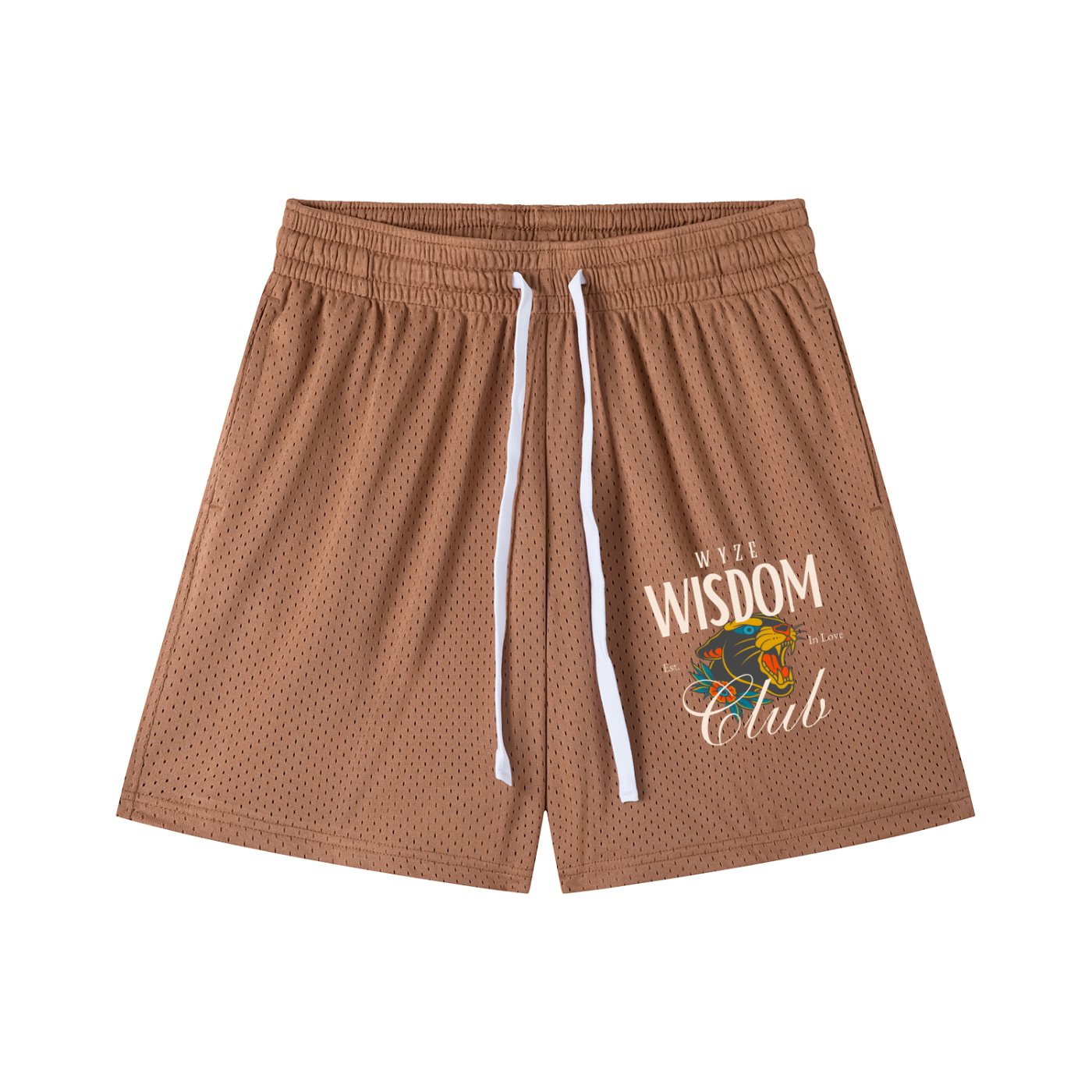Mesh Drawstring Shorts