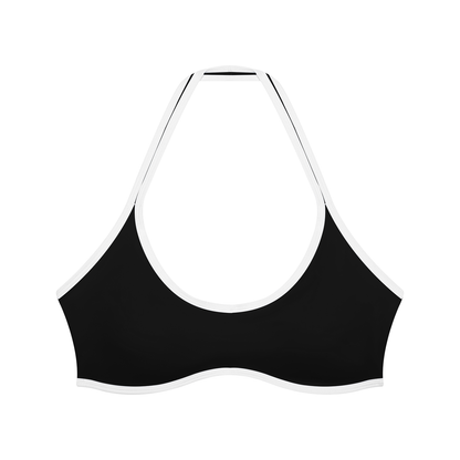 Women's Halter Color Block Yoga Sports Bra