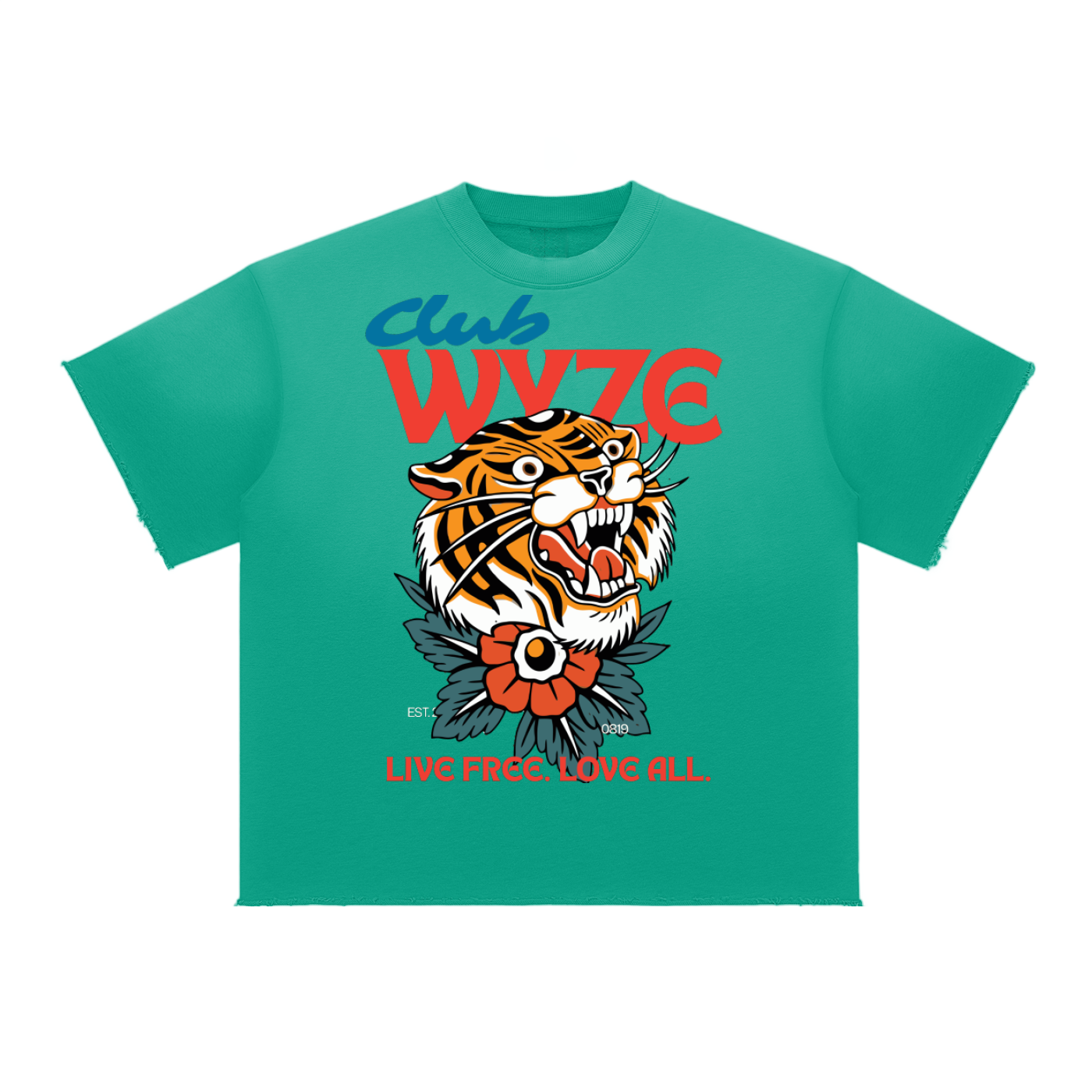 Sun Fade Raw Edge T-Shirt