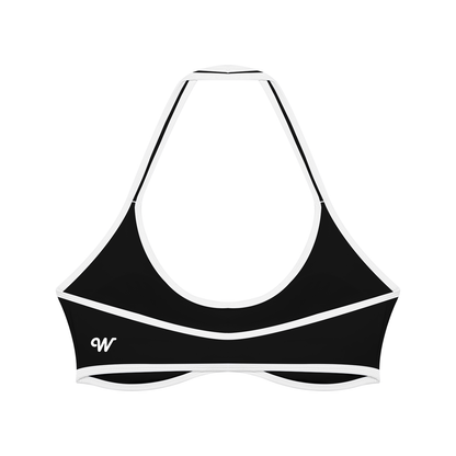 Women's Halter Color Block Yoga Sports Bra