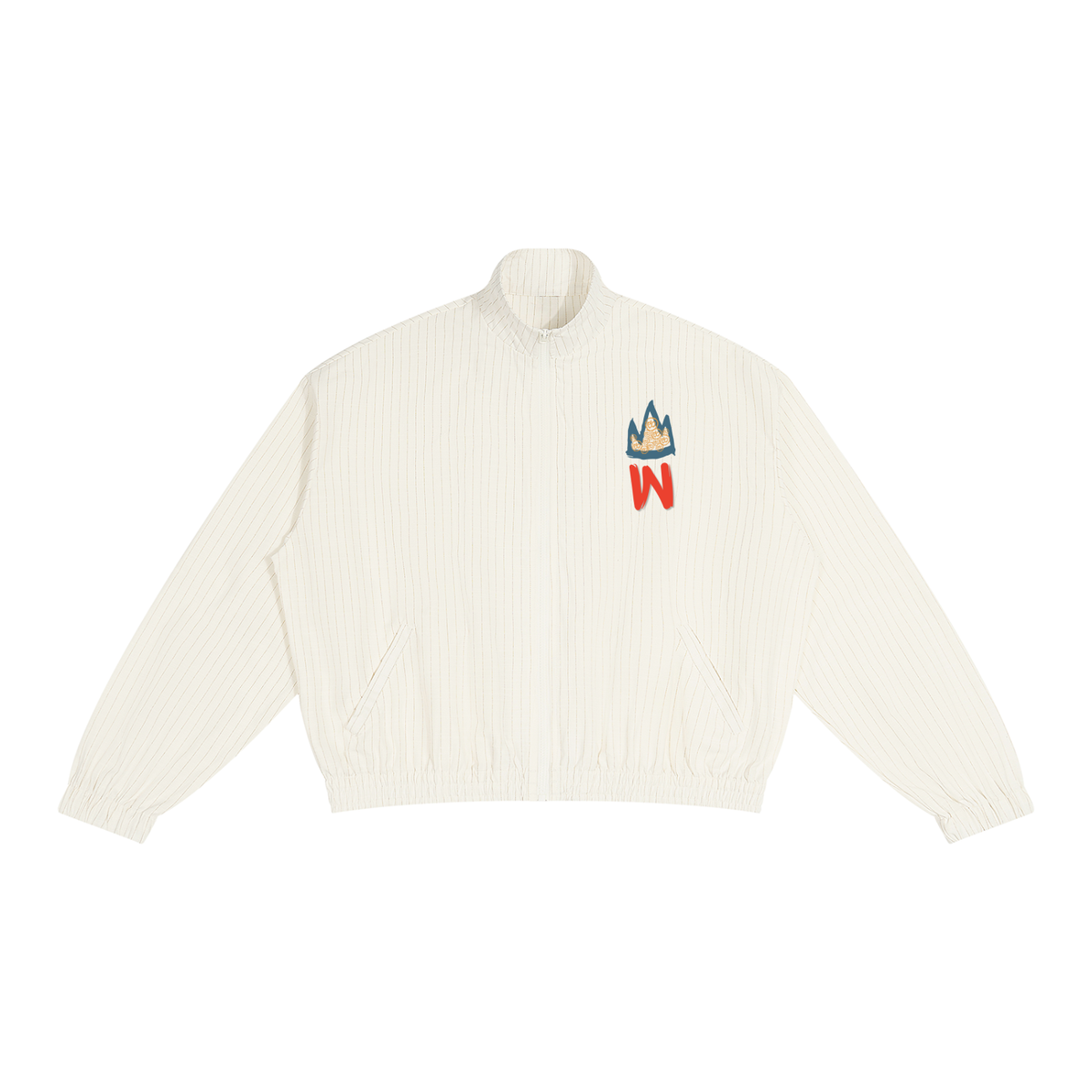 Unisex Striped Full-Zip Track Jacket