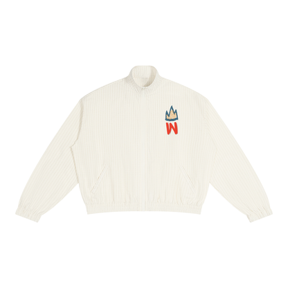 Unisex Striped Full-Zip Track Jacket