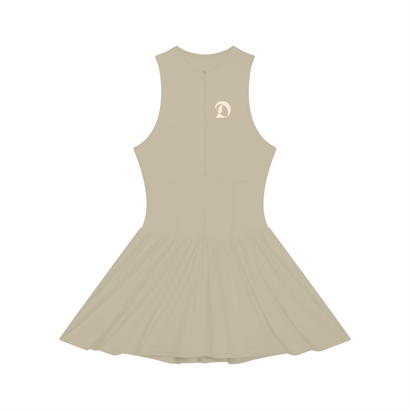 Women’s Ruched Sleeveless Full-Zip Dress