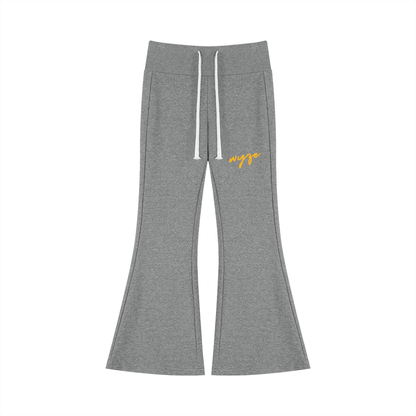 Women's Drawstring Flared Leg Pants
