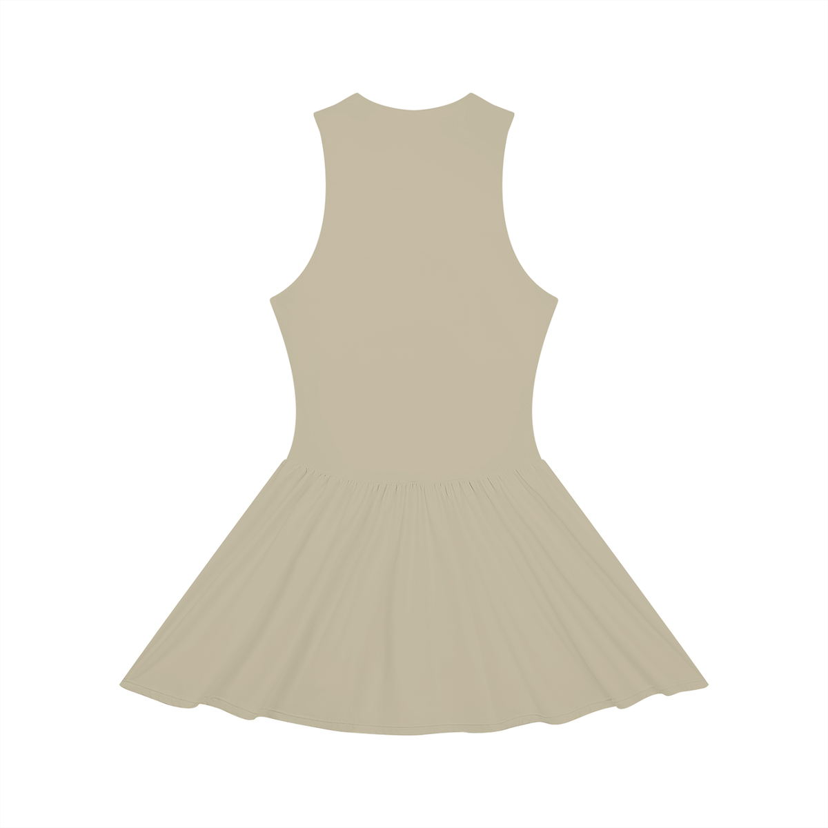 Women’s Ruched Sleeveless Full-Zip Dress