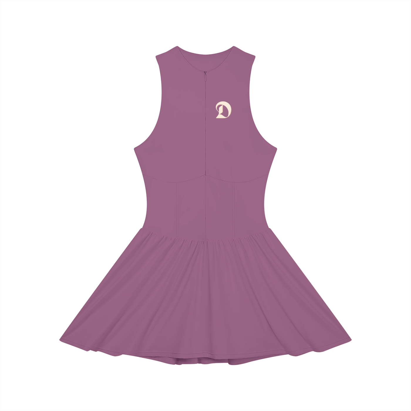 Women’s Ruched Sleeveless Full-Zip Dress