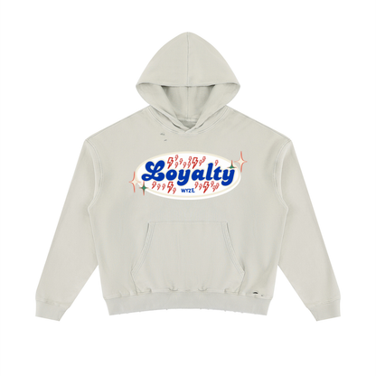 Unisex Mineral Wash Distressed Hoodie