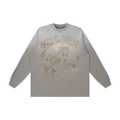 Unisex Sunfade Distressed Sweatshirt in Taupe by DKRTL WYZE
