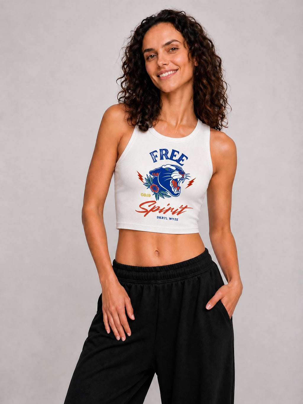 Women's Tight Crewneck Crop Tank Top