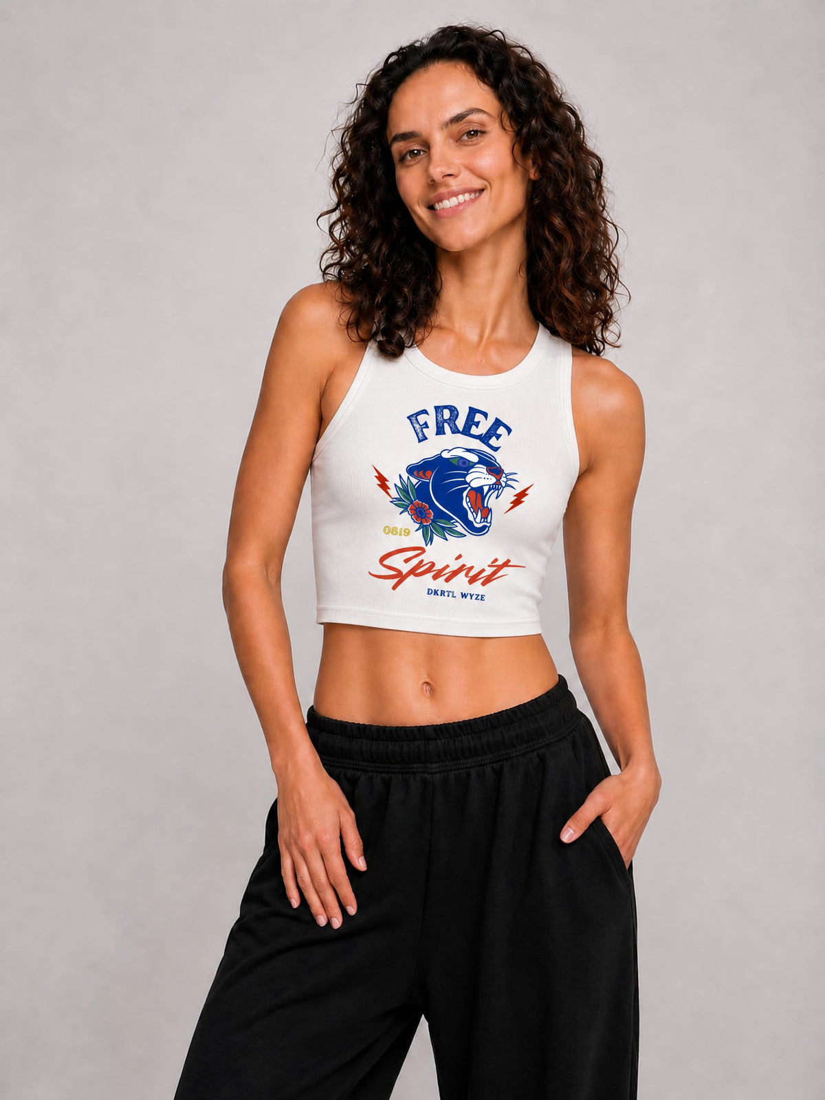 Women's Tight Crewneck Crop Tank Top