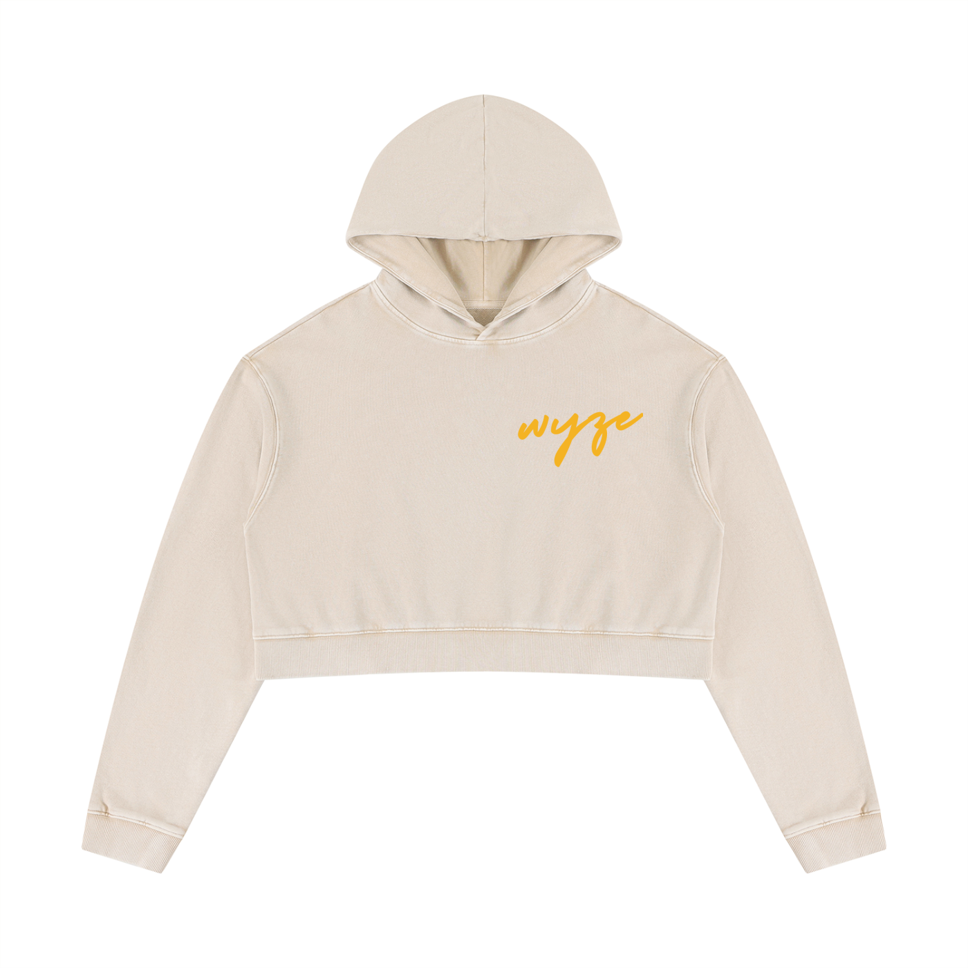 Women’s Mineral Washed Crop Hoodie