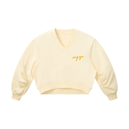 Women’s Crop V-Neck Sweatshirt