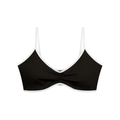 Women's Color Block Ruched V-Neck Sports Bra