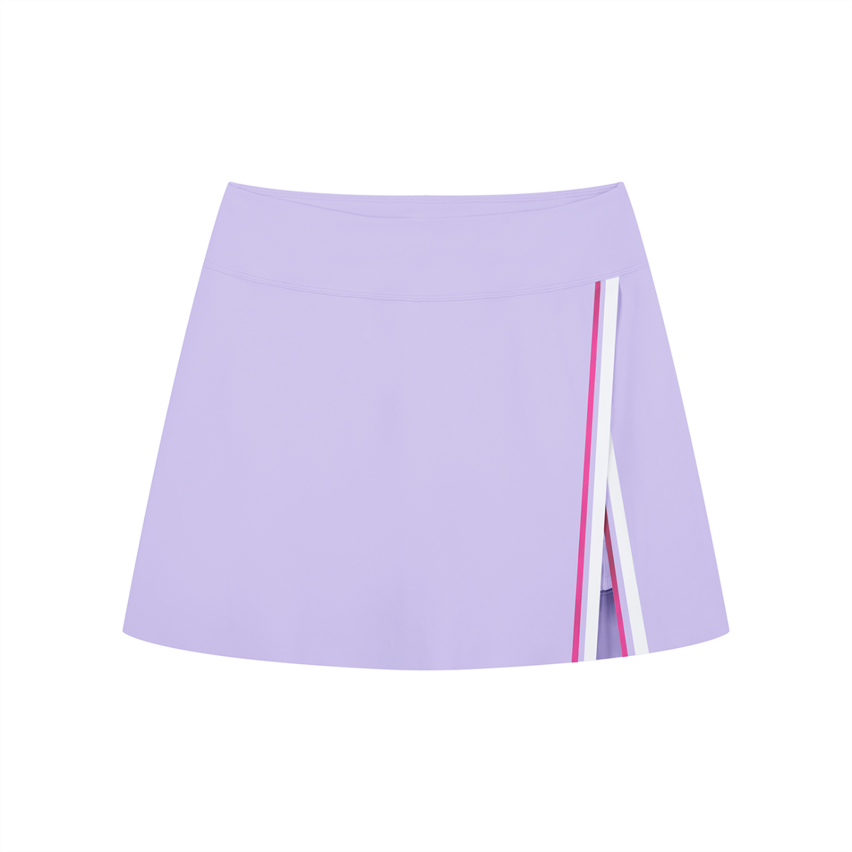 Women's A-Line Contrast Panel Slit Skirt in Lavender by DKRTL WYZE