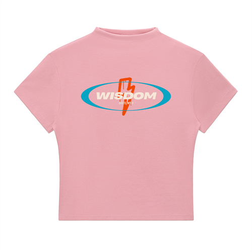 Essential Slim Fit Mock Neck T-Shirt in Pink by DKRTL WYZE