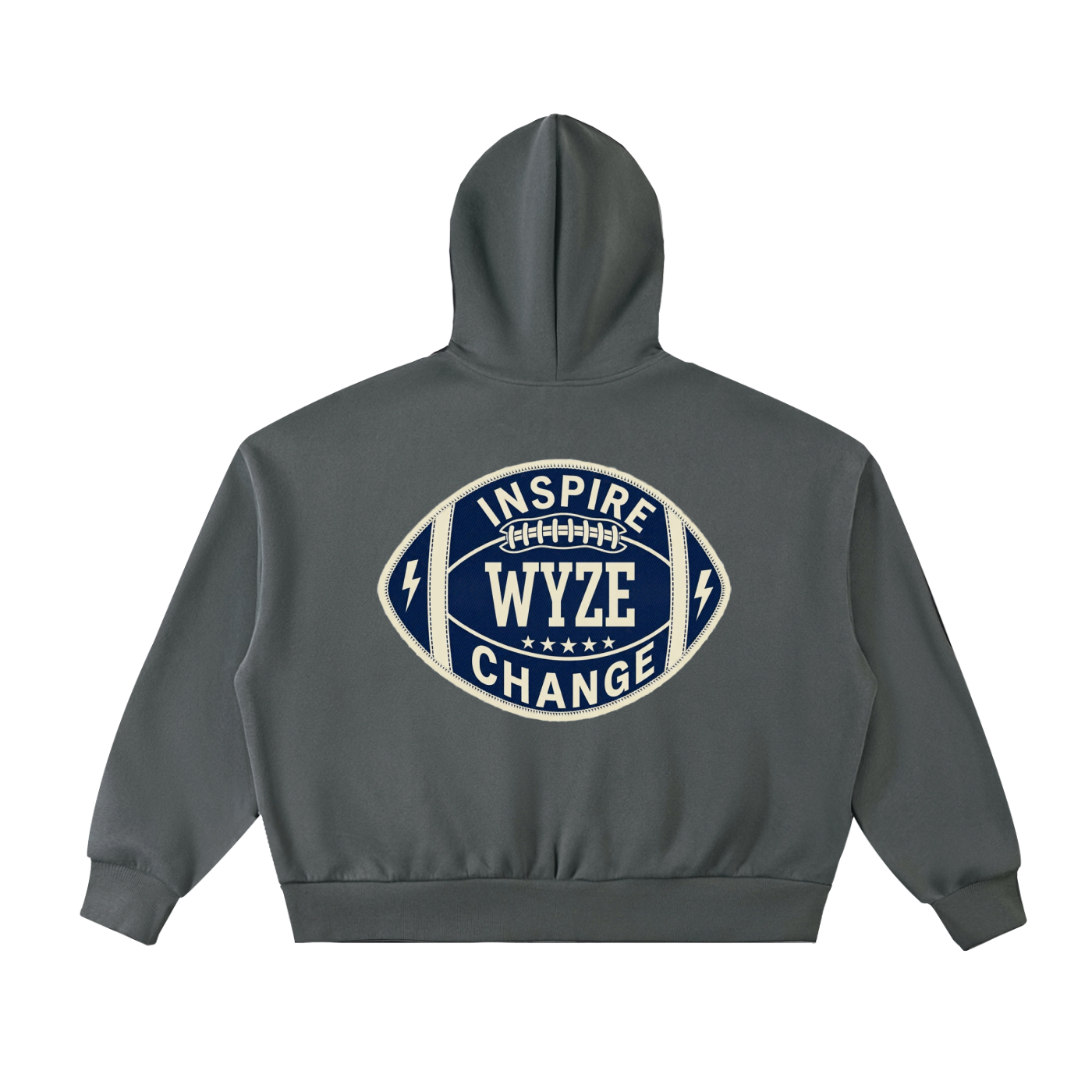 Fleeced Full-Zip Boxy Hoodie