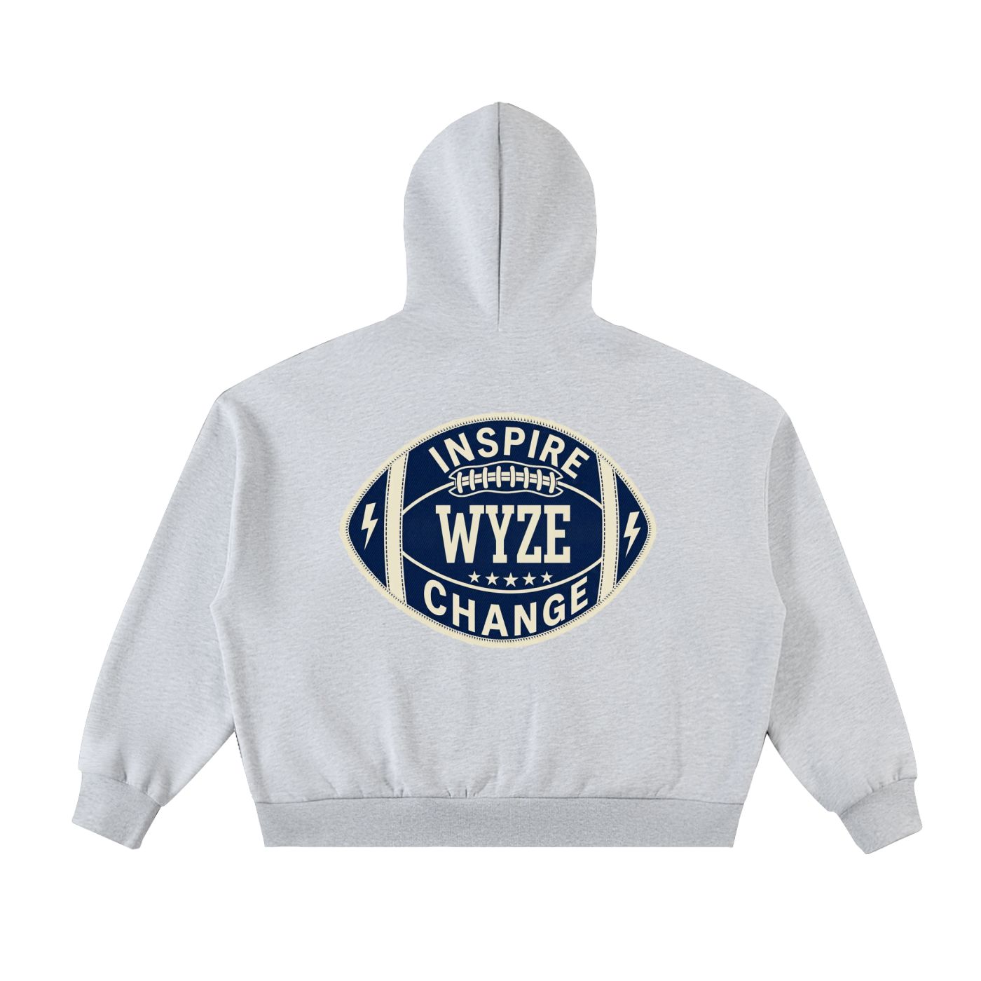 Fleeced Full-Zip Boxy Hoodie