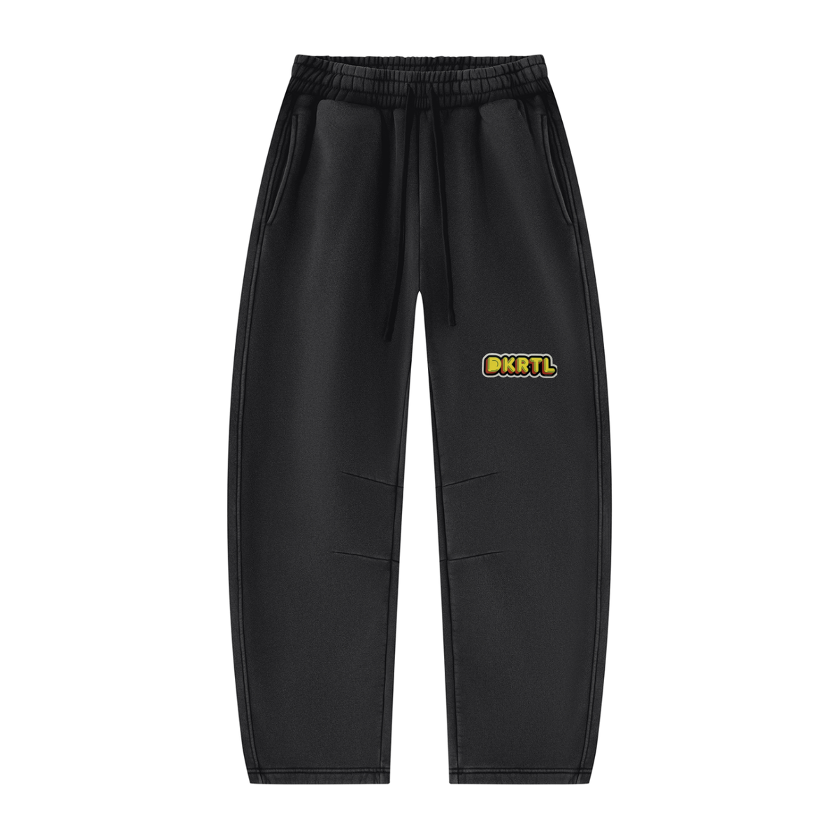 Unisex Vintage Wash Barrel Leg Fleece Sweatpants