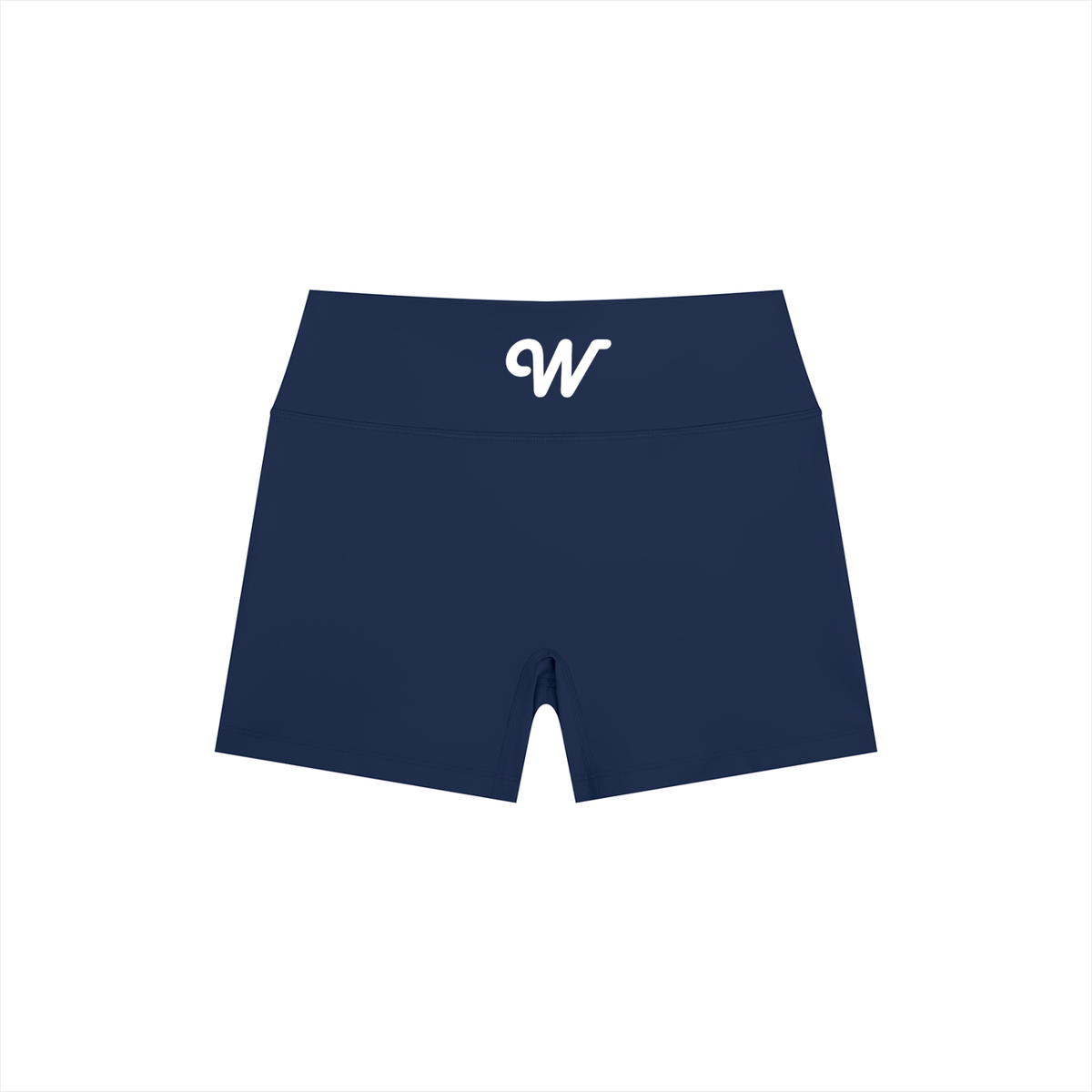 Women’s High Rise Yoga Shorts in Navy Blue by DKRTL WYZE