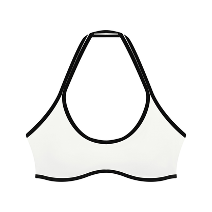 Women's Halter Color Block Yoga Sports Bra