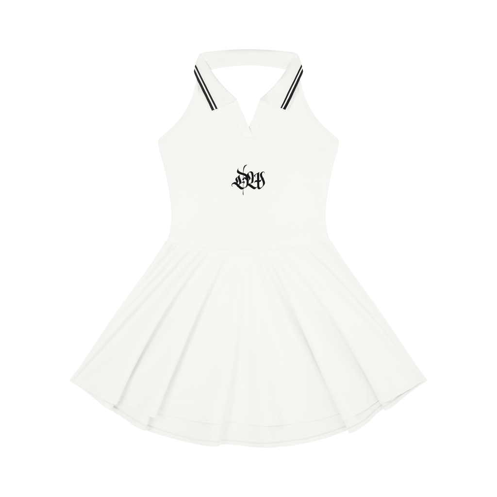 Women's Collared Halter A-Line Tennis Dress