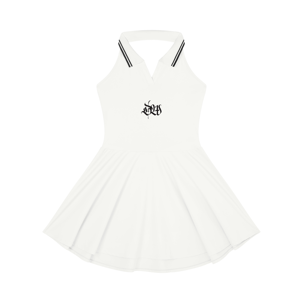 Women's Collared Halter A-Line Tennis Dress