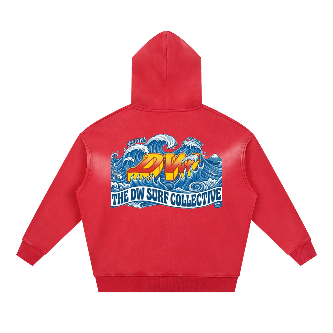 Sunfade Two-way Zipper Boxy Fleece Hoodie