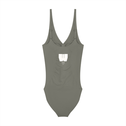 Women’s Full-Zip Ruched Bodysuit