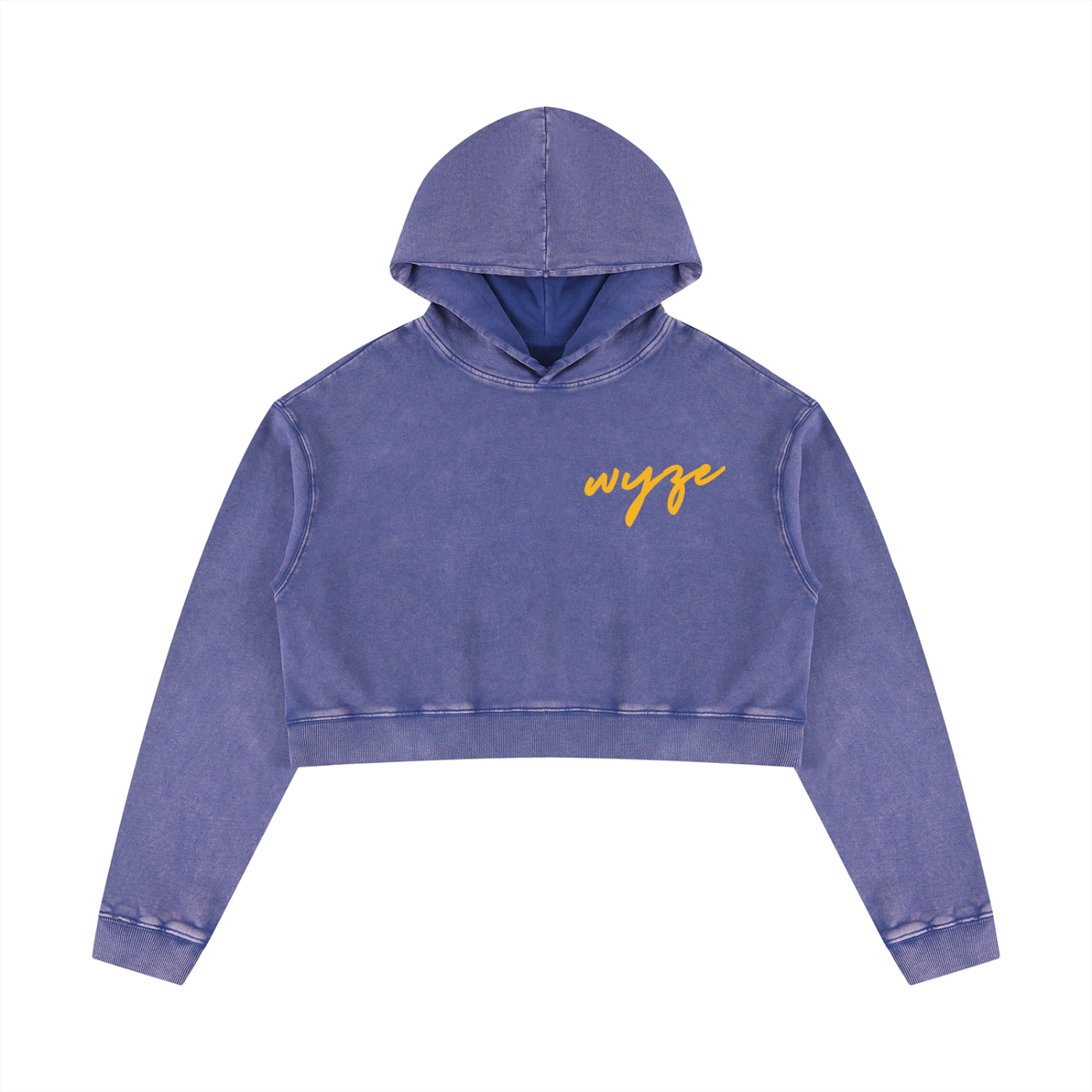 Women’s Mineral Washed Crop Hoodie