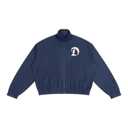 Unisex Striped Full-Zip Track Jacket