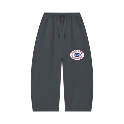 Unisex Waffle Barrel Leg Pants