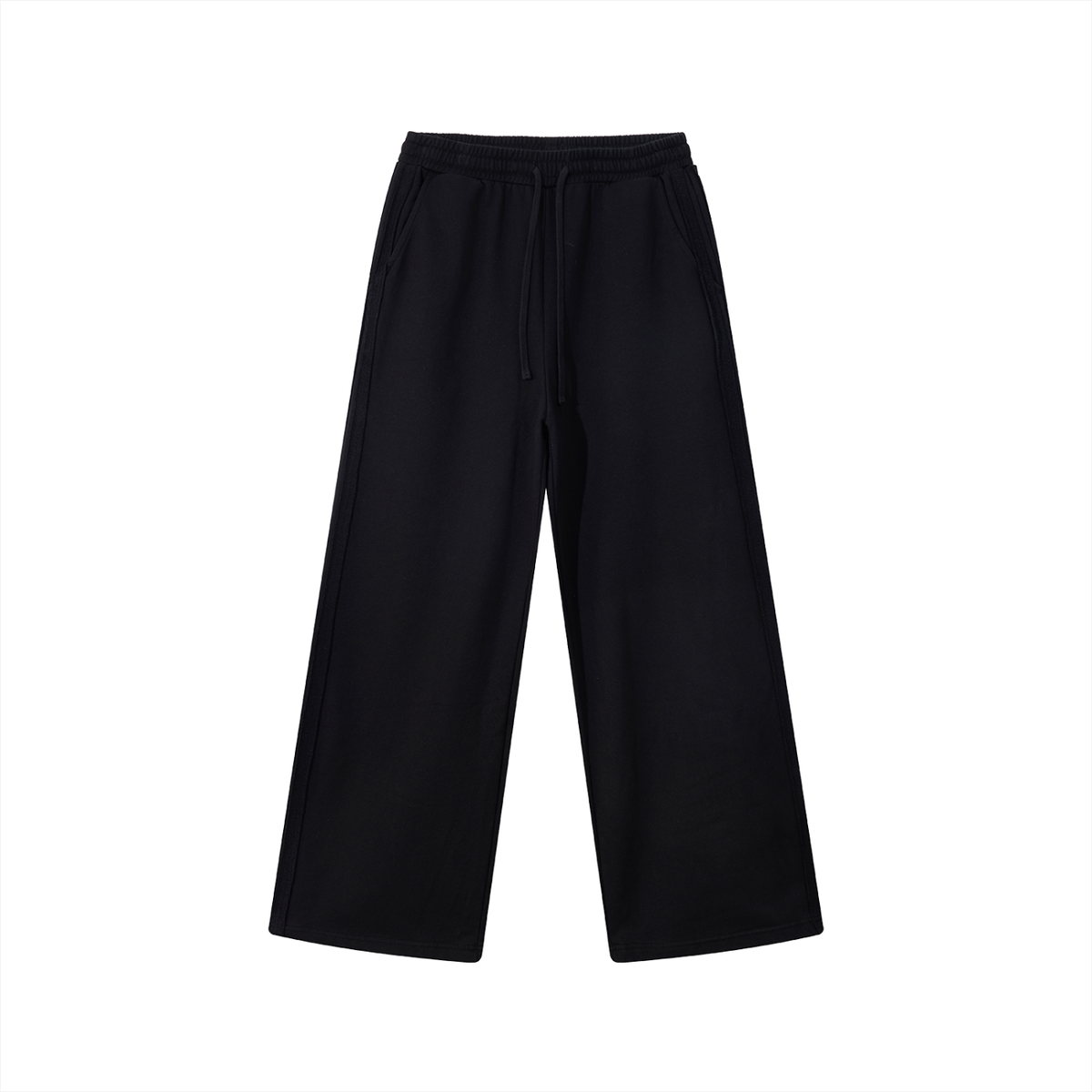 Contrast Tape Straight-Leg Sweatpants in Black by DKRTL WYZE