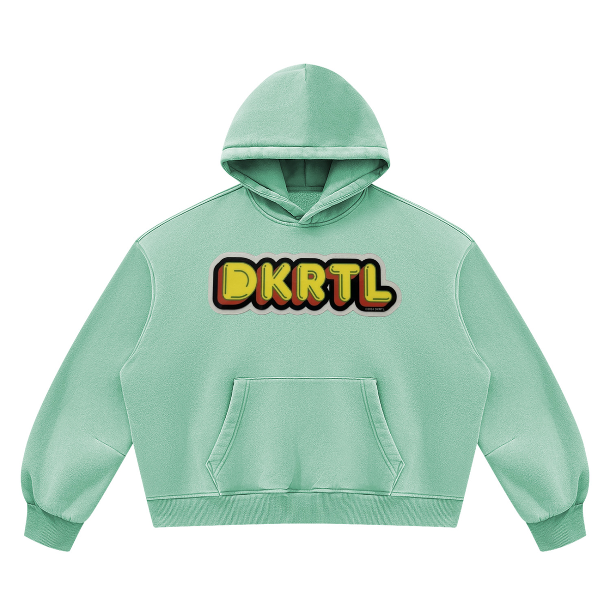 Unisex Vintage Wash Boxy Fleece Hoodie
