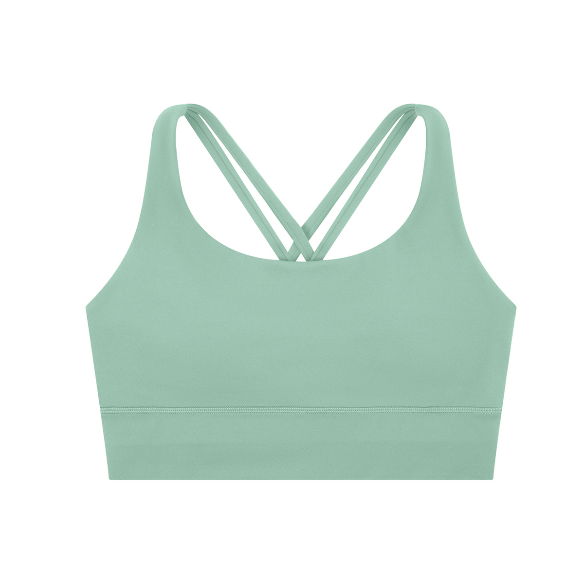 Strappy Criss-Cross Sports Bra in Light Green by DKRTL WYZE