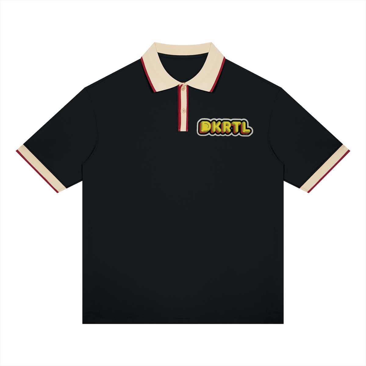 Unisex Color Block Polo Shirt